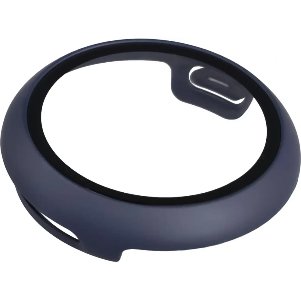 Etui ze szkłem do zegarka Bizon Case+Glass Watch do Google Pixel Watch 4 41mm matowe granatowe