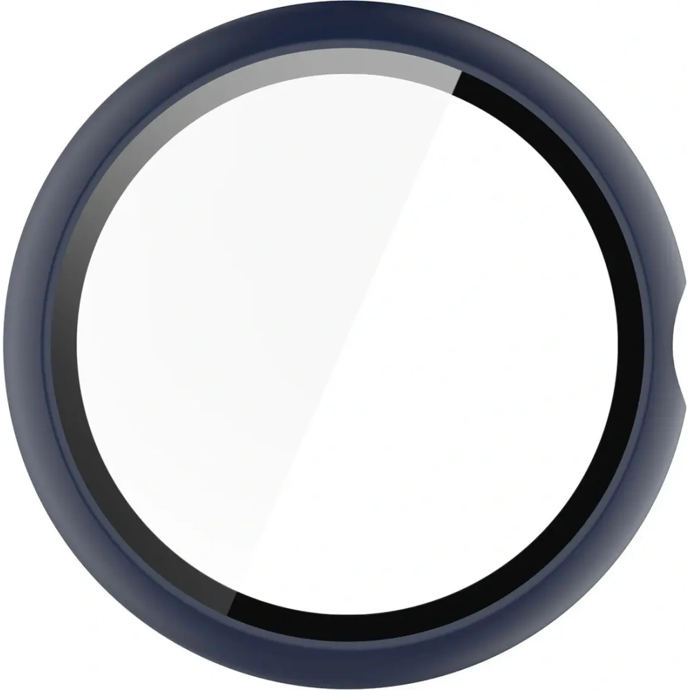 Etui ze szkłem do zegarka Bizon Case+Glass Watch do Google Pixel Watch 4 41mm matowe granatowe