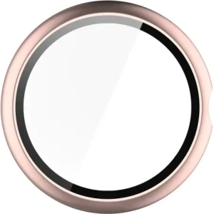 Etui ze szkłem do zegarka Bizon Case+Glass Watch do Google Pixel Watch 4 41mm różowozłote