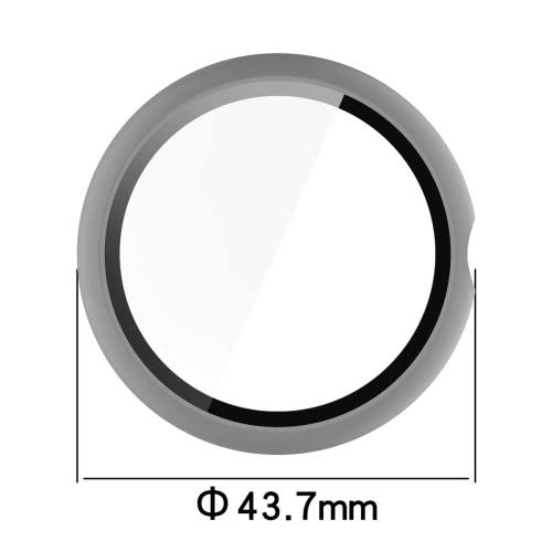 Etui ze szkłem do zegarka Bizon Case+Glass Watch do Google Pixel Watch 4 41mm matowe szare