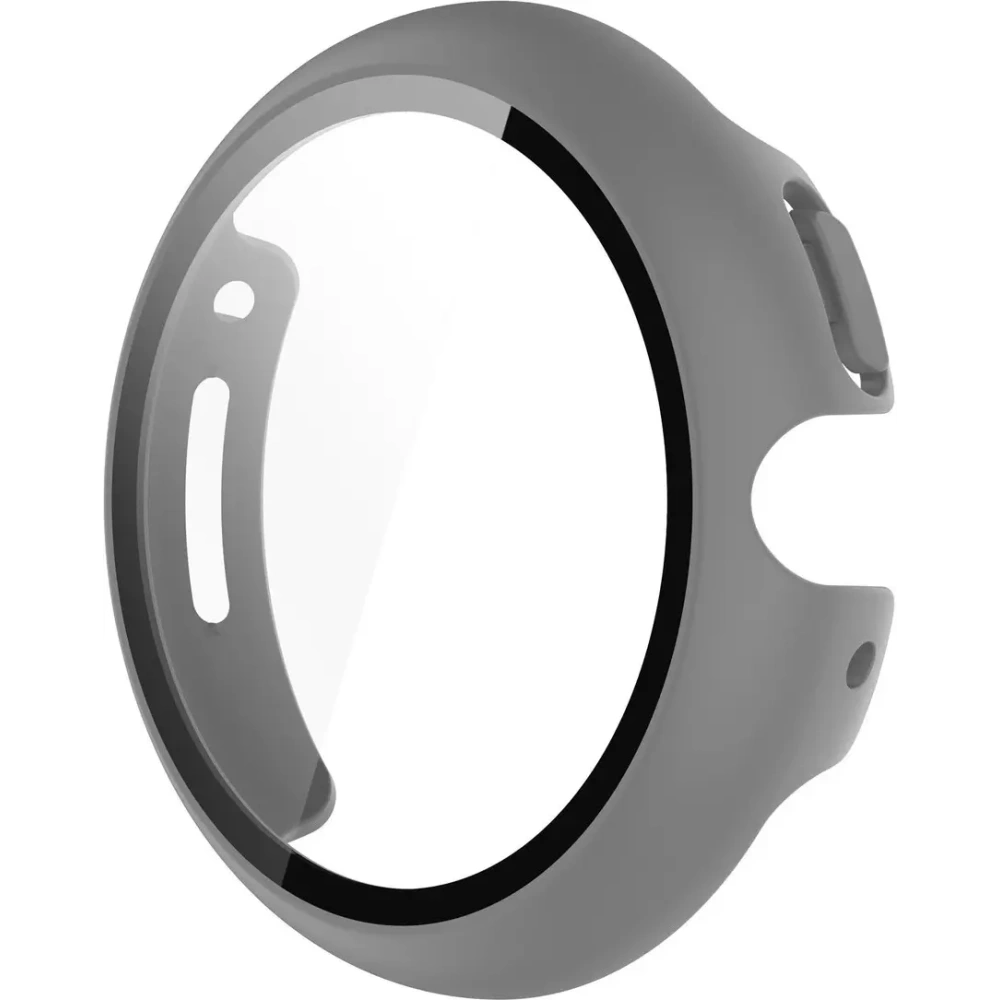 Etui ze szkłem do zegarka Bizon Case+Glass Watch do Google Pixel Watch 4 41mm matowe szare