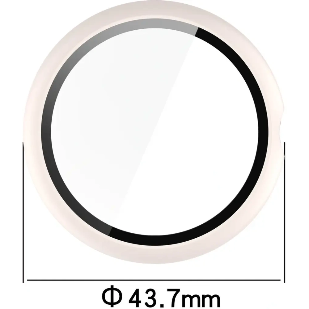 Etui ze szkłem do zegarka Bizon Case+Glass Watch do Google Pixel Watch 4 41mm matowe beżowe