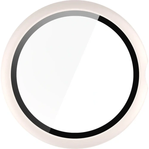 Etui ze szkłem do zegarka Bizon Case+Glass Watch do Google Pixel Watch 4 41mm matowe beżowe