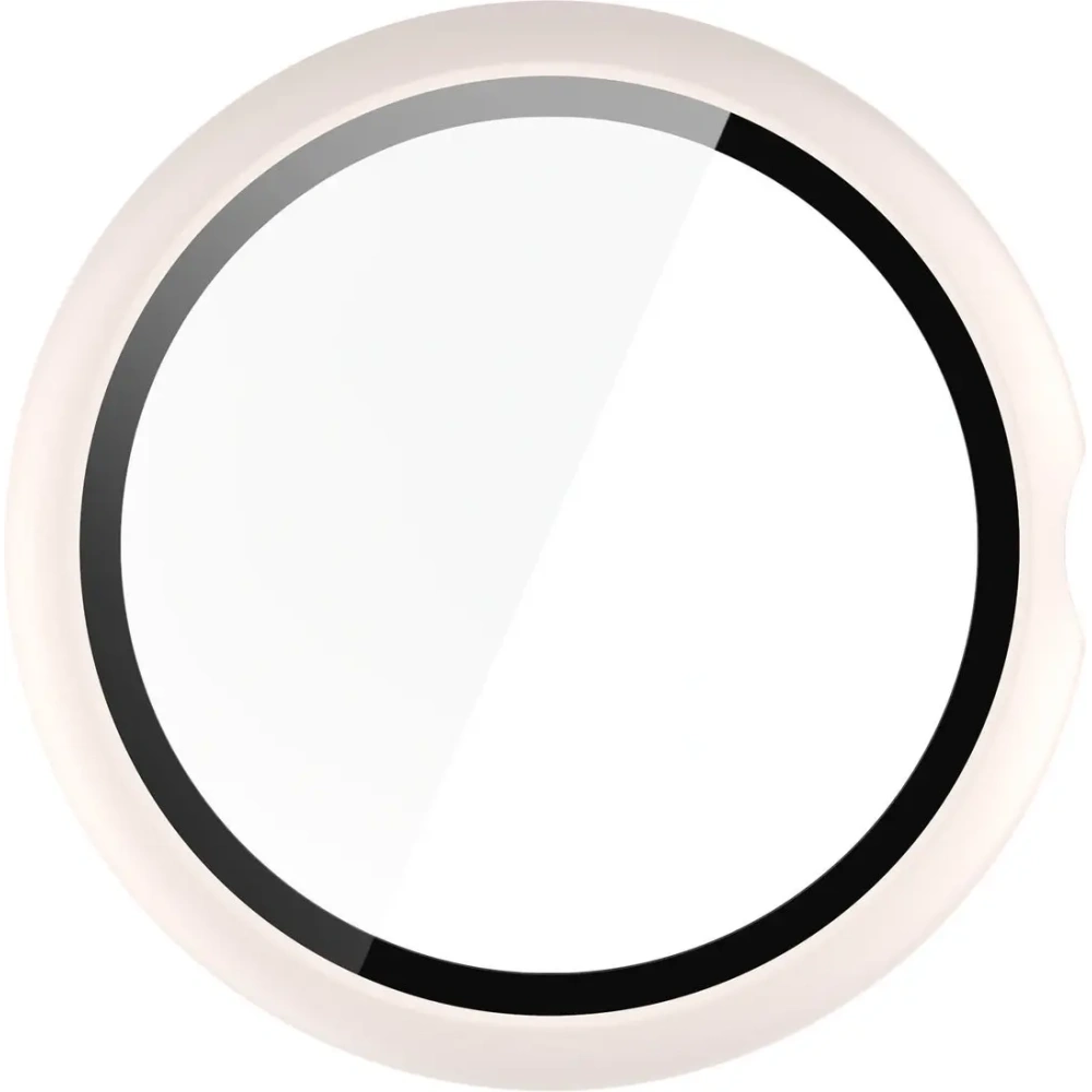 Etui ze szkłem do zegarka Bizon Case+Glass Watch do Google Pixel Watch 4 41mm matowe beżowe