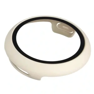 Etui ze szkłem do zegarka Bizon Case+Glass Watch do Google Pixel Watch 4 41mm matowe beżowe