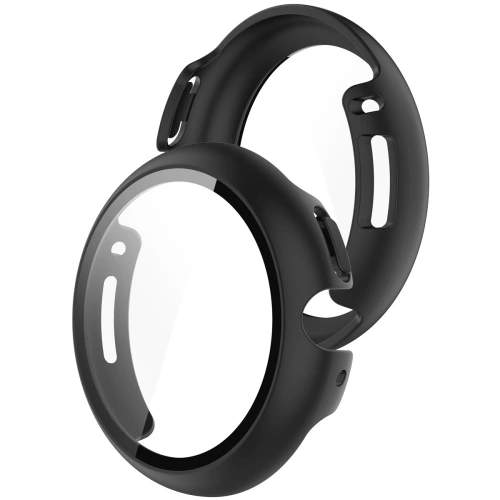 Etui ze szkłem do zegarka Bizon Case+Glass Watch do Google Pixel Watch 4 45mm matowe czarne