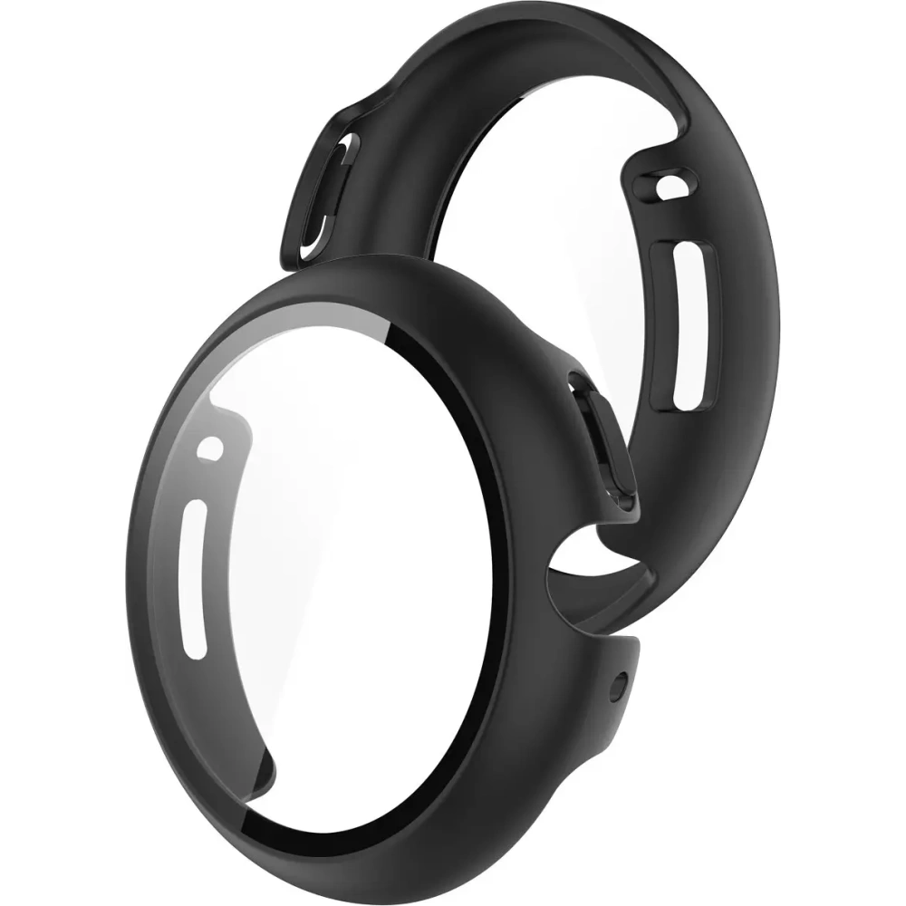 Etui ze szkłem do zegarka Bizon Case+Glass Watch do Google Pixel Watch 4 45mm matowe czarne