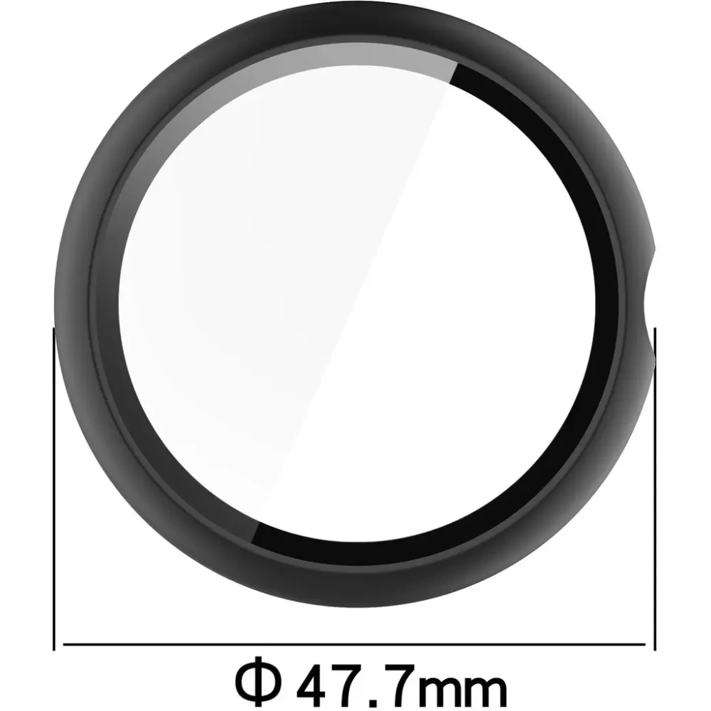 Etui ze szkłem do zegarka Bizon Case+Glass Watch do Google Pixel Watch 4 45mm matowe czarne