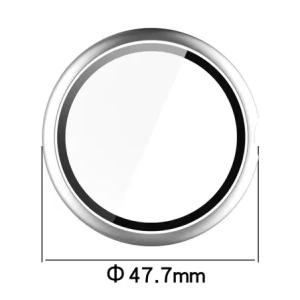 Etui ze szkłem do zegarka Bizon Case+Glass Watch do Google Pixel Watch 4 45mm matowe srebrne