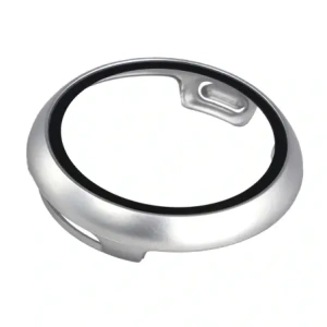 Etui ze szkłem do zegarka Bizon Case+Glass Watch do Google Pixel Watch 4 45mm matowe srebrne