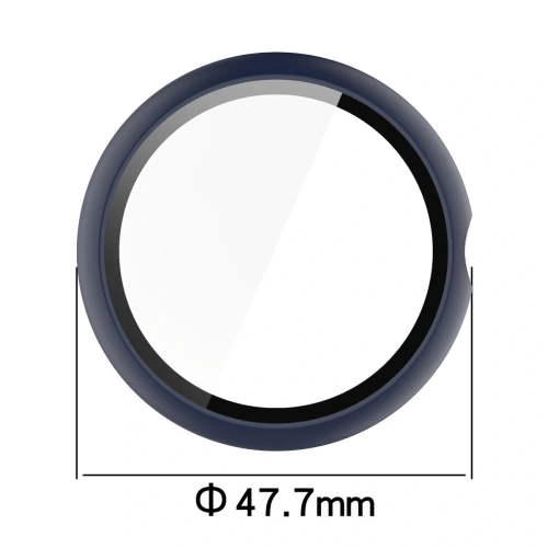 Etui ze szkłem do zegarka Bizon Case+Glass Watch do Google Pixel Watch 4 45mm matowe granatowe