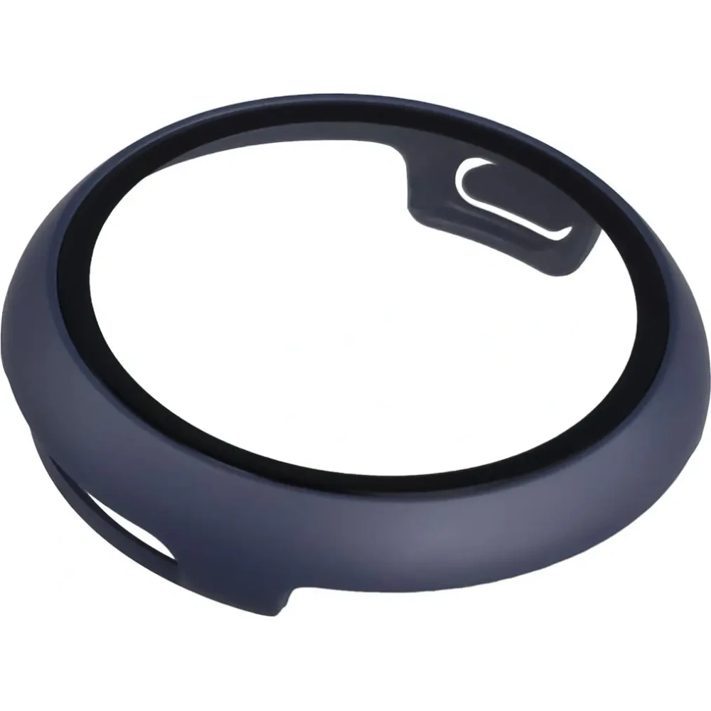 Etui ze szkłem do zegarka Bizon Case+Glass Watch do Google Pixel Watch 4 45mm matowe granatowe