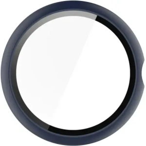 Etui ze szkłem do zegarka Bizon Case+Glass Watch do Google Pixel Watch 4 45mm matowe granatowe