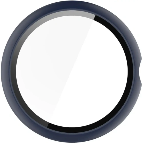 Etui ze szkłem do zegarka Bizon Case+Glass Watch do Google Pixel Watch 4 45mm matowe granatowe