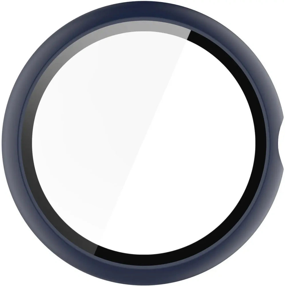 Etui ze szkłem do zegarka Bizon Case+Glass Watch do Google Pixel Watch 4 45mm matowe granatowe