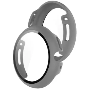 Etui ze szkłem do zegarka Bizon Case+Glass Watch do Google Pixel Watch 4 45mm matowe szare