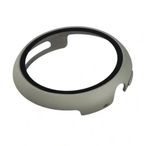 Etui ze szkłem do zegarka Bizon Case+Glass Watch do Google Pixel Watch 4 45mm matowe szare