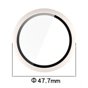 Etui ze szkłem do zegarka Bizon Case+Glass Watch do Google Pixel Watch 4 45mm matowe beżowe