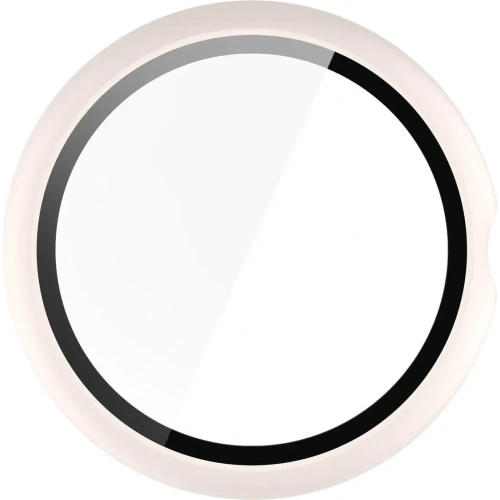 Etui ze szkłem do zegarka Bizon Case+Glass Watch do Google Pixel Watch 4 45mm matowe beżowe