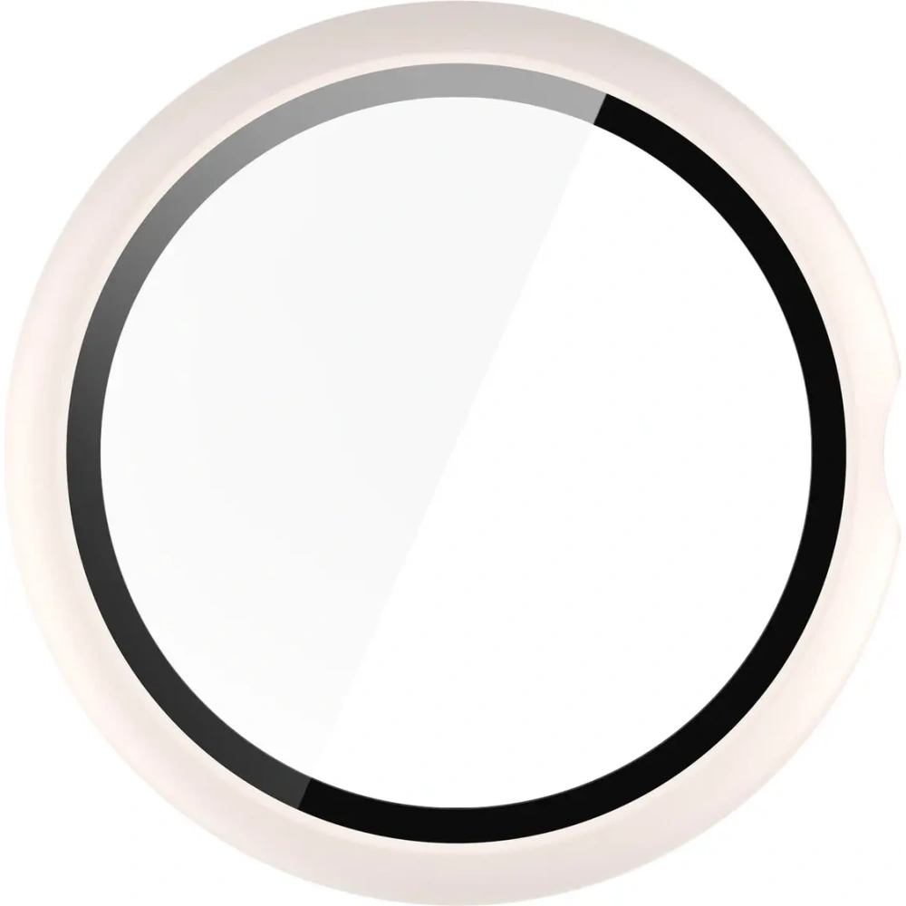 Etui ze szkłem do zegarka Bizon Case+Glass Watch do Google Pixel Watch 4 45mm matowe beżowe