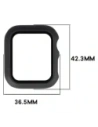 Etui ze szkłem do zegarka Bizon Case+Glass Watch do Apple Watch SE 3 / SE 2 / SE / 6 / 5 / 4 40mm matowe czarne