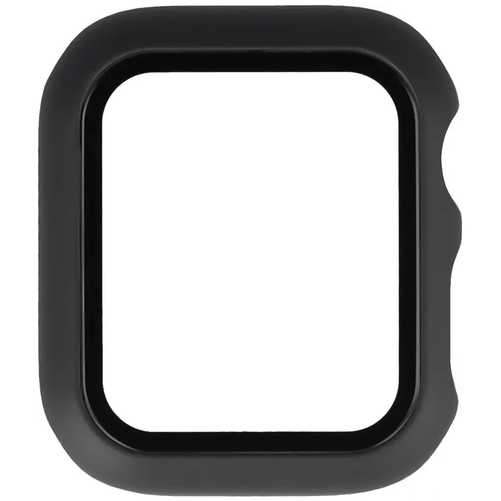 Etui ze szkłem do zegarka Bizon Case+Glass Watch do Apple Watch SE 3 / SE 2 / SE / 6 / 5 / 4 40mm matowe czarne