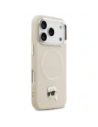 Etui Karl Lagerfeld Karl Pin MagSafe do Apple iPhone 17 Pro beżowy