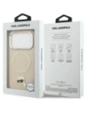 Etui Karl Lagerfeld Karl Pin MagSafe do Apple iPhone 17 Pro beżowy