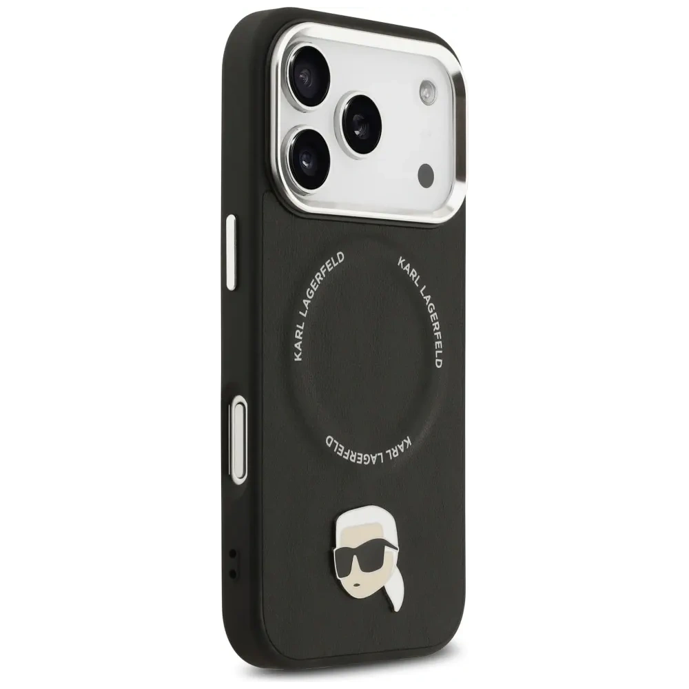 Etui Karl Lagerfeld Karl Pin MagSafe do Apple iPhone 17 Pro czarny
