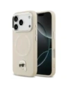 Etui Karl Lagerfeld Karl Pin MagSafe do Apple iPhone 17 Pro Max beżowy