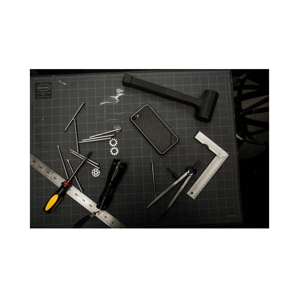 Hurtownia GSM - Hliníkový obal X-Doria Defense Lux Apple iPhone SE 2022/SE 2020/8/7 (Test pádu 3m) (Černá uhlíková vlákna) - XDR066BLK - {ean13} - Hurt