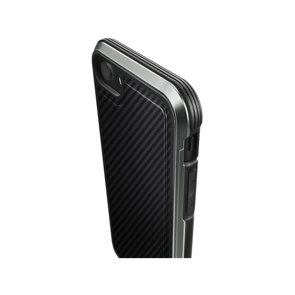 Hurtownia GSM - Hliníkový obal X-Doria Defense Lux Apple iPhone SE 2022/SE 2020/8/7 (Test pádu 3m) (Černá uhlíková vlákna) - XDR066BLK - {ean13} - Hurt