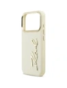 Etui Karl Lagerfeld Karl Script Logo do Apple iPhone 17 Pro beżowy