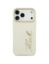 Etui Karl Lagerfeld Karl Script Logo do Apple iPhone 17 Pro Max beżowy