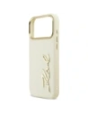 Etui Karl Lagerfeld Karl Script Logo do Apple iPhone 17 Pro Max beżowy