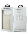 Etui Karl Lagerfeld Karl Script Logo do Apple iPhone 17 Pro Max beżowy