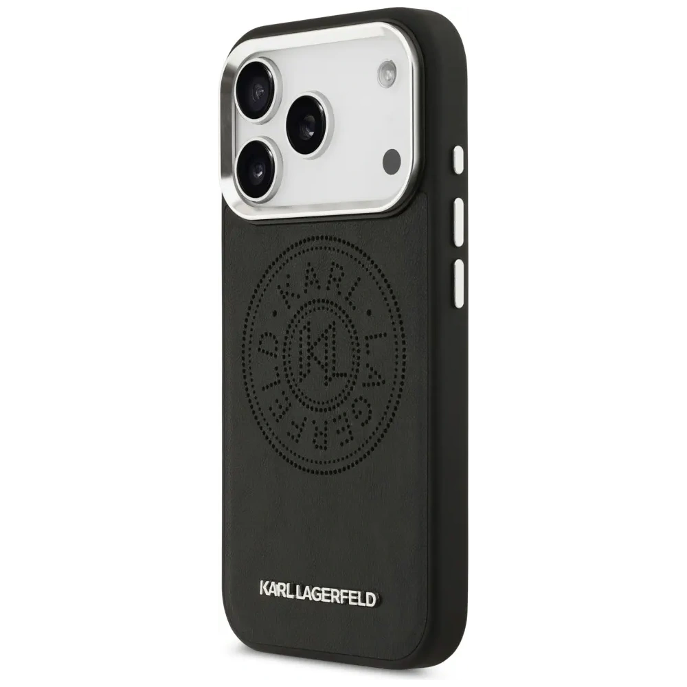 Etui Karl Lagerfeld Point & Metal Logo MagSafe do Apple iPhone 17 Pro czarny