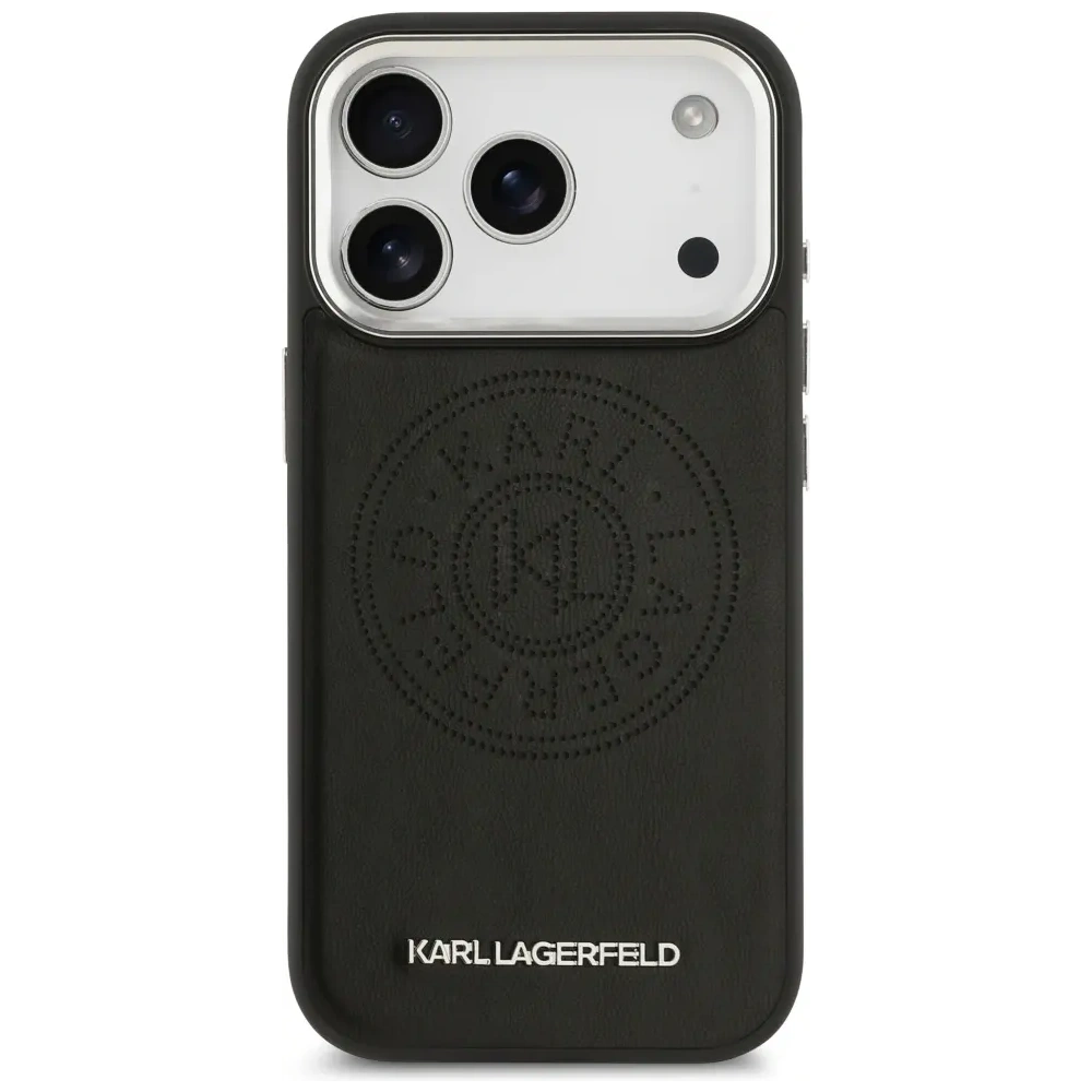 Etui Karl Lagerfeld Point & Metal Logo MagSafe do Apple iPhone 17 Pro czarny