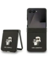 Etui Karl Lagerfeld Saffiano Karl&Choupette Pin do Samsung Galaxy Z Flip7 czarny