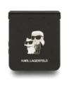 Etui Karl Lagerfeld Saffiano Karl&Choupette Pin do Samsung Galaxy Z Flip7 czarny