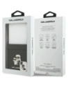 Etui Karl Lagerfeld Saffiano Karl&Choupette Pin do Samsung Galaxy Z Flip7 czarny
