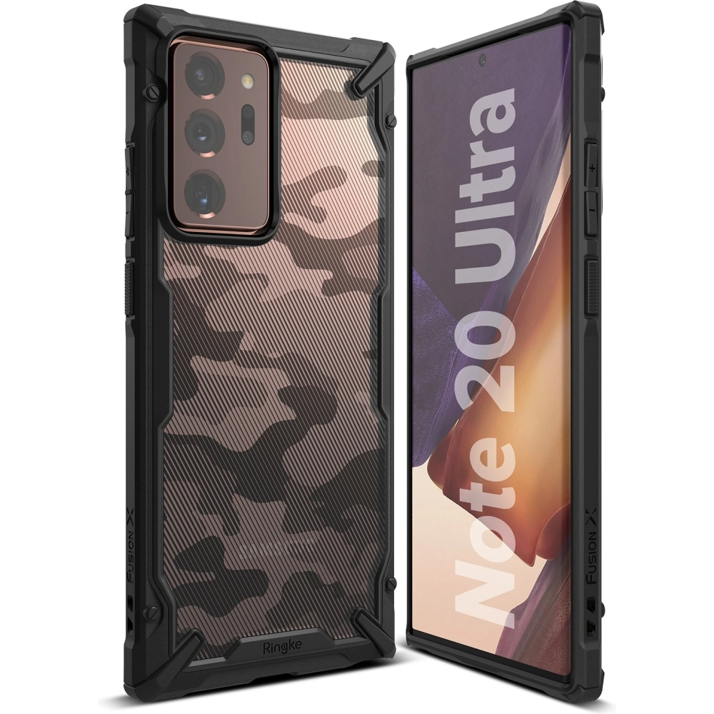 Wholesale Ringke Fusion-X Samsung Galaxy Note 20 Ultra Camo (Moro) Black - RGK1229MOB - {ean13} - Hurt