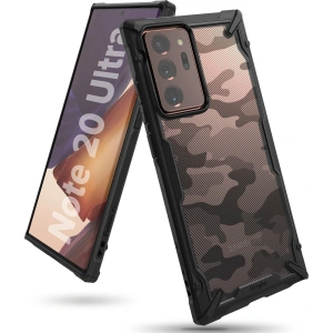 Etui Ringke Fusion-X Samsung Galaxy Note 20 Ultra Camo (Moro) Negru