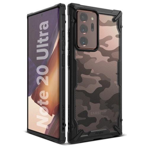 Etui Ringke Fusion-X Samsung Galaxy Note 20 Ultra Camo (Moro) Black