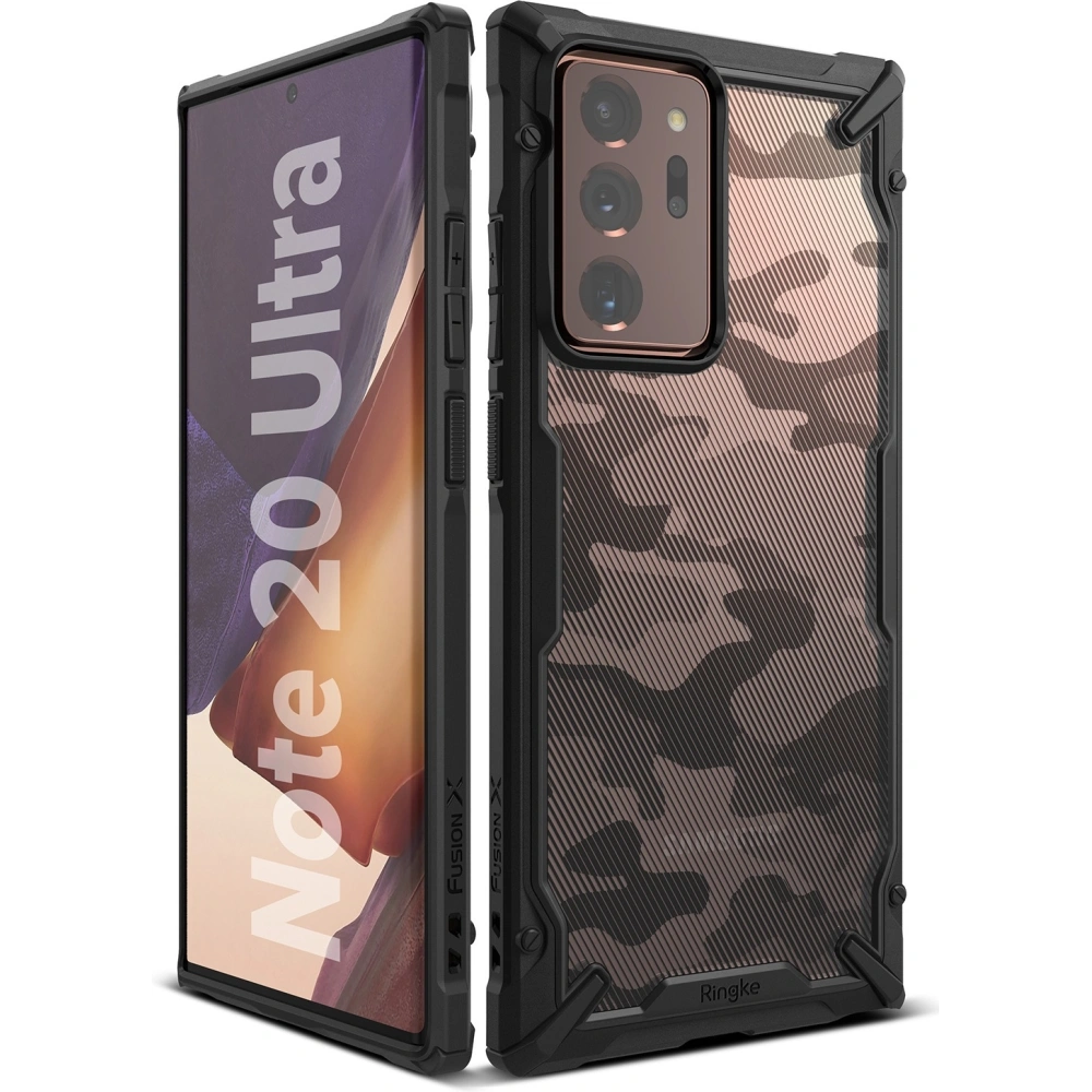 Wholesale Ringke Fusion-X Samsung Galaxy Note 20 Ultra Camo (Moro) Black - RGK1229MOB - {ean13} - Hurt
