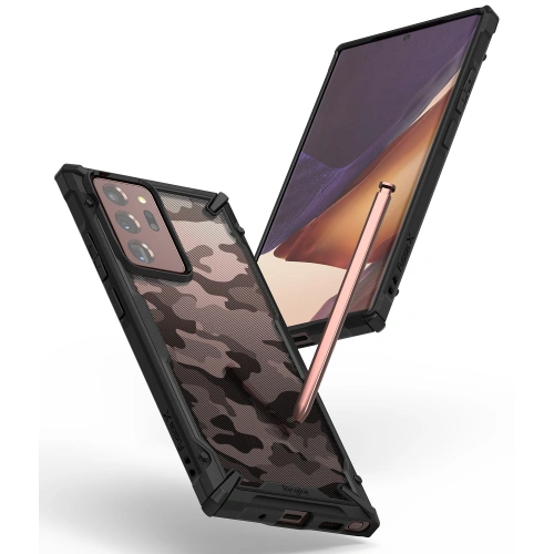 Etui Ringke Fusion-X Samsung Galaxy Note 20 Ultra Camo (Moro) Black