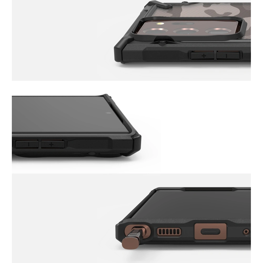 Wholesale Ringke Fusion-X Samsung Galaxy Note 20 Ultra Camo (Moro) Black - RGK1229MOB - {ean13} - Hurt