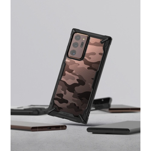 Etui Ringke Fusion-X Samsung Galaxy Note 20 Ultra Camo (Moro) Black