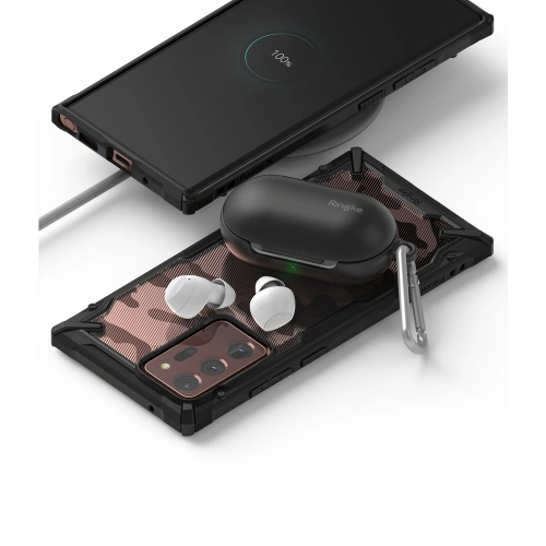 Etui Ringke Fusion-X Samsung Galaxy Note 20 Ultra Camo (Moro) Black