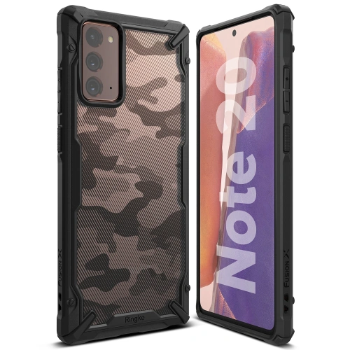 Etui Ringke Fusion-X Samsung Galaxy Note 20 Camo (Moro) Black